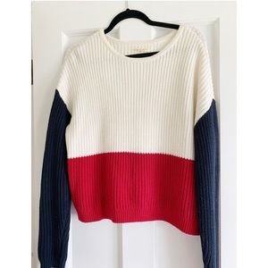 PacSun L.A Hearts classic color blocked sweater